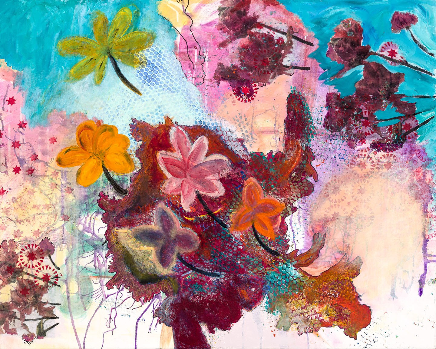 Blå blomster af Gytte Holst